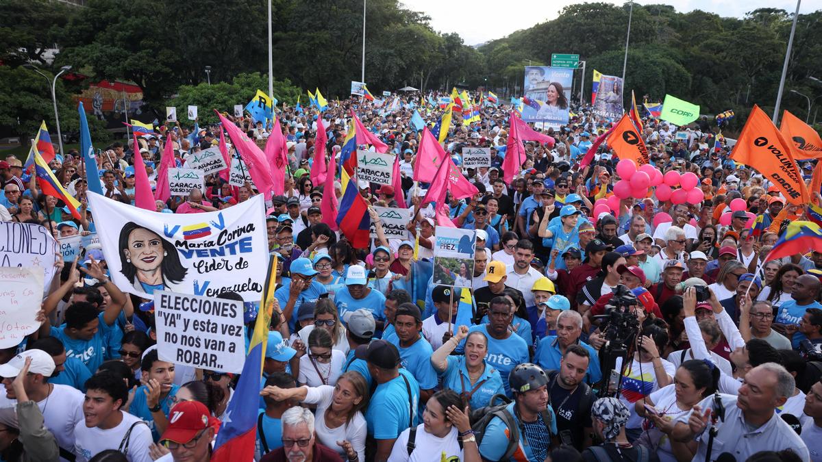 Venezuelans stage nationwide protest demanding free elections