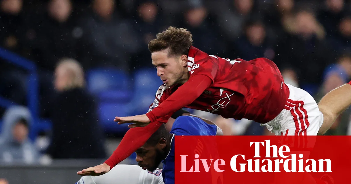 Sky Sports reports Forest moved out of relegation zone after 1-1 Ipswich draw