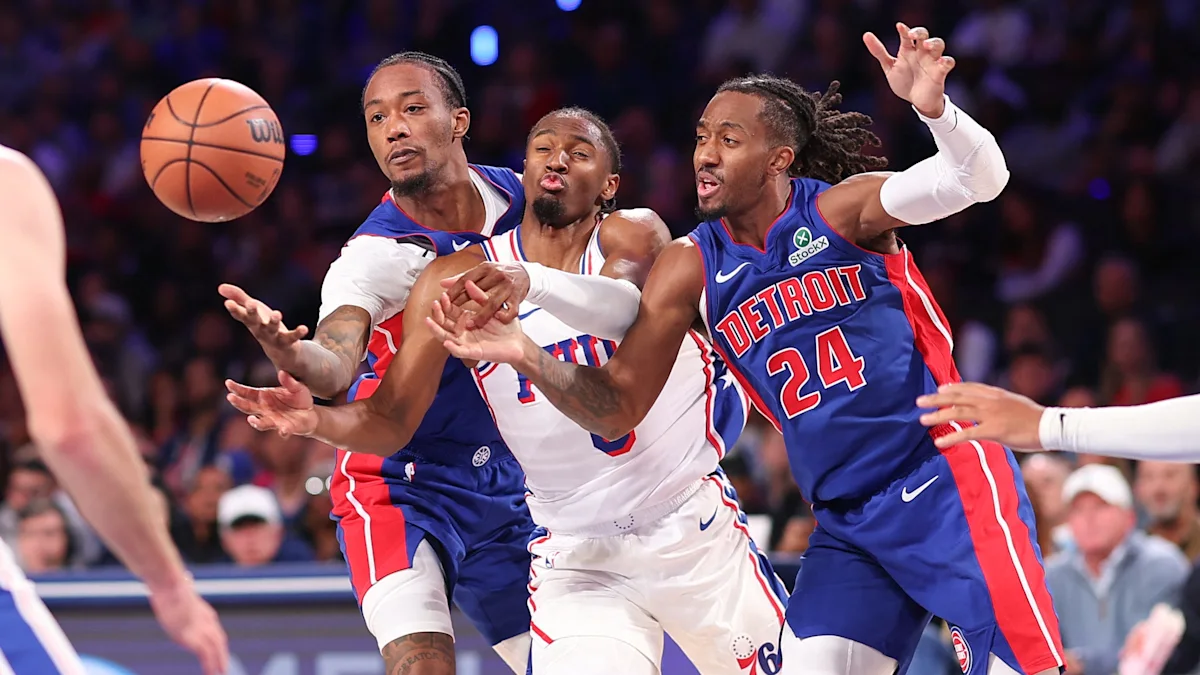Yahoo Sports riporta la vittoria dei Pistons sui 76ers dall'inizio alla fine